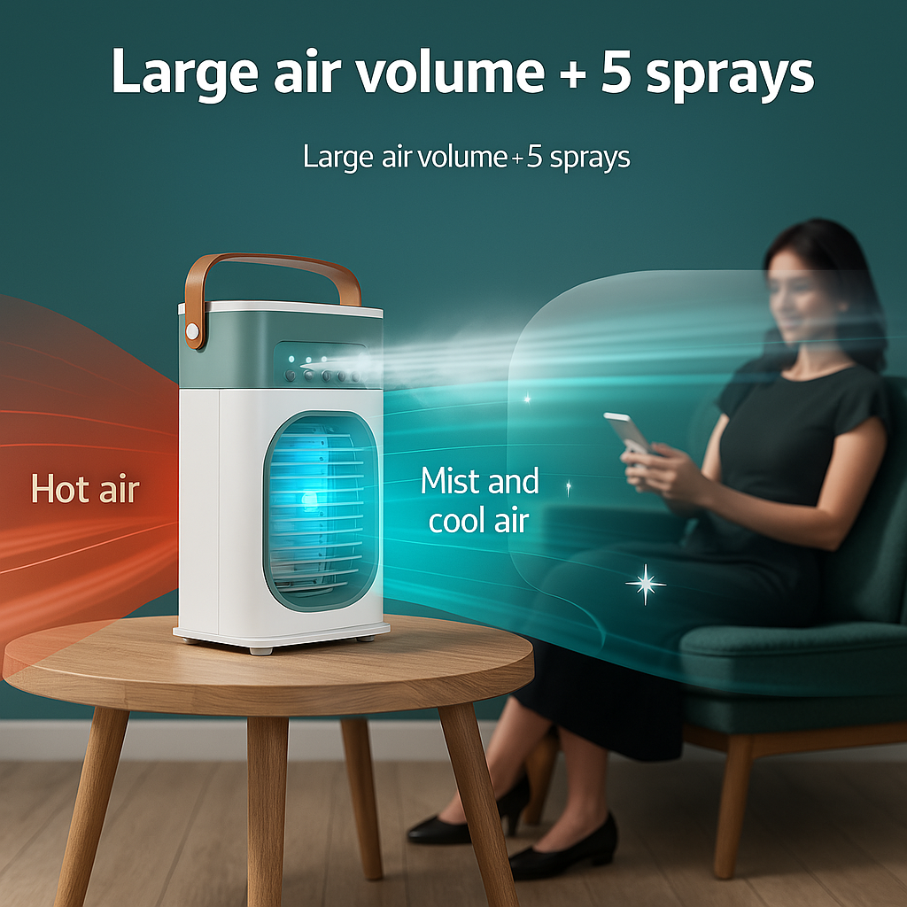 Large USB Fan With Mist Water Spray Cooler + 25% Off