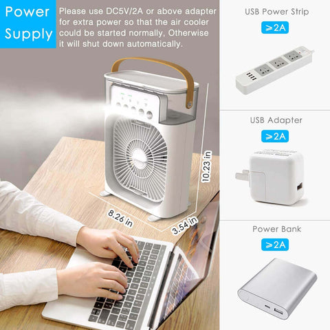 Large USB Fan With Mist Water Spray Cooler + 25% Off